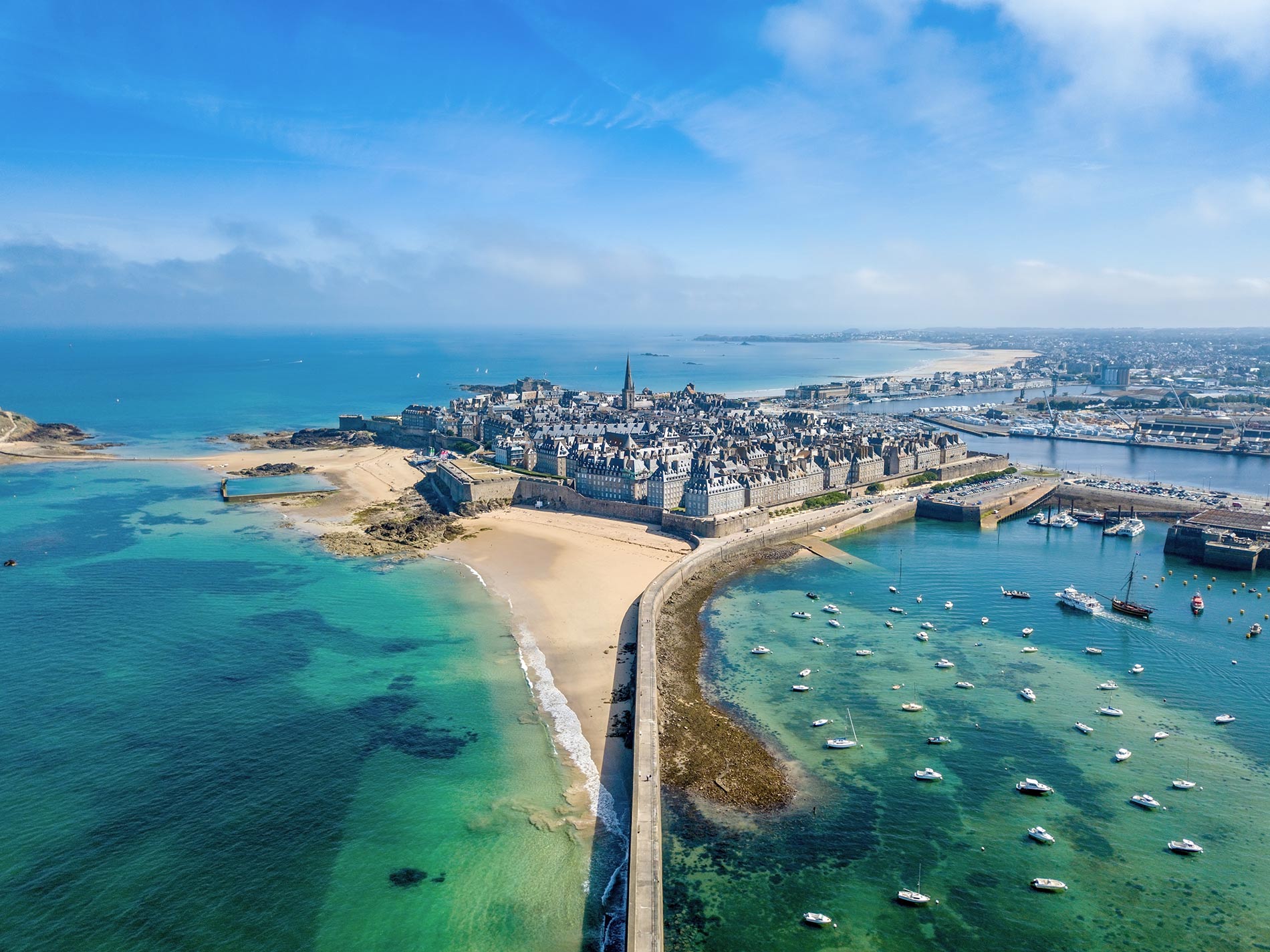 Photo des remparts de St Malo